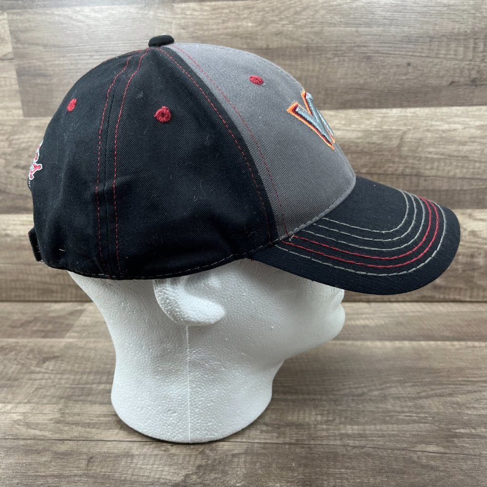 Virginia Tech OC Sports Cap Hat Black Gray Adjustable Hook and Loop OS NCAA - Picture 4 of 11